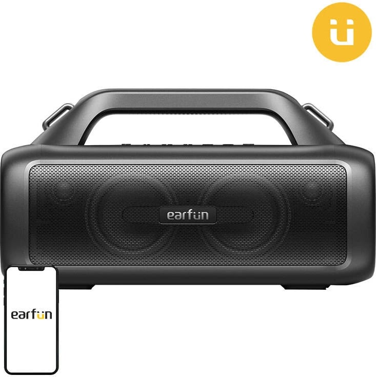 Altoparlant Bluetooth EarFun UBOOM X, 80W, 8400mAh, IPX7, i zi