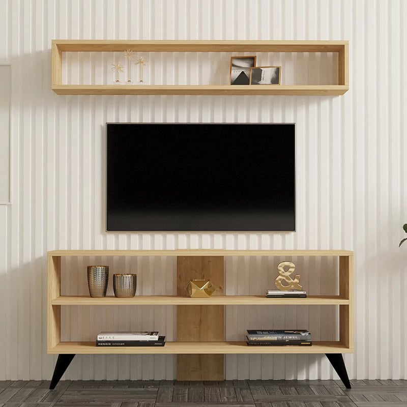 Set dhome ndenje Prestige, ngjyrë lisi, 120x29.6x50cm
