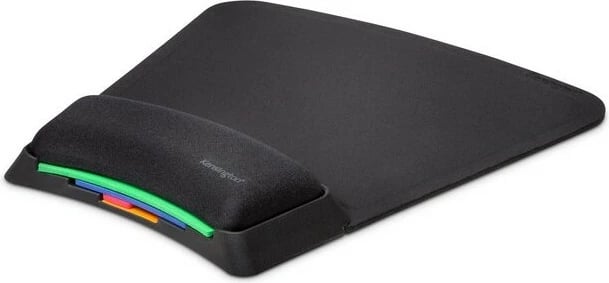 Mauspad Kensington SmartFit, i zi, me mbështetje për kyçin e dorës, për lojëra