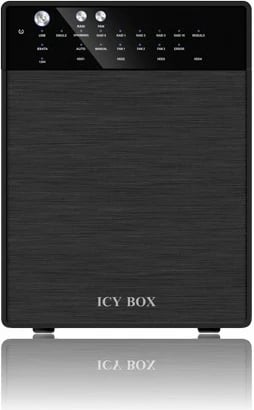 Kasë e jashtme HDD ICY BOX IB-RD3640SU3, 4x3.5", RAID, USB 3.0/eSATA, e zezë