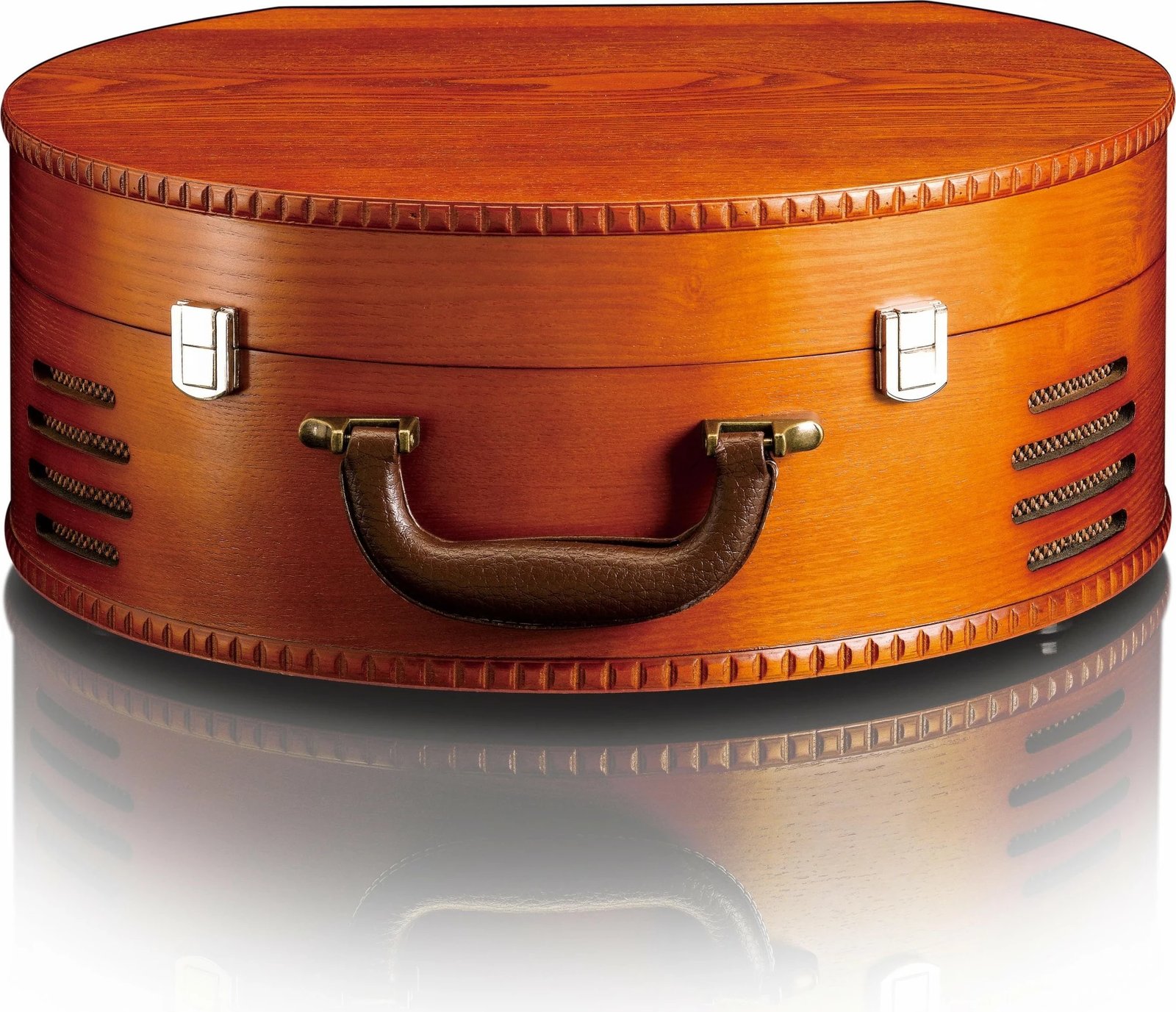 Gramafon Lenco TT-34, druri, USB, altoparlantë të integruar, kafe