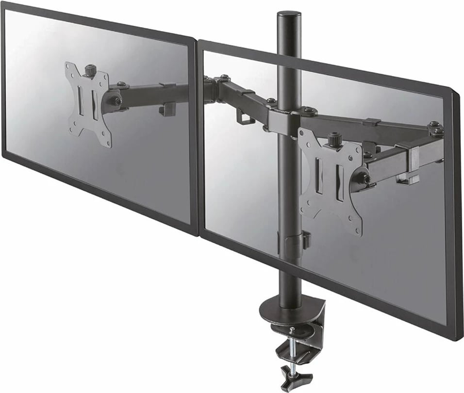 Mbajtës tavoline për dy monitorë Neomounts FPMA-D550DBLACK, i zi
