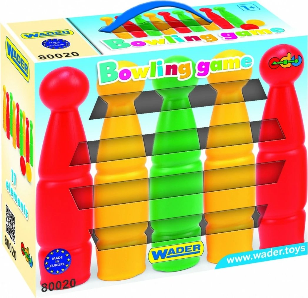 Set bowling Wader 80020, shumëngjyrësh, për fëmijë