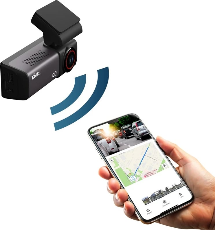 Kamerë veture Xblitz GO3, 2K Ultra HD, ekran 2", kënd 140°, e zezë