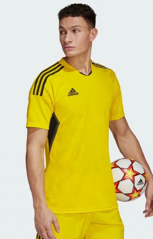 Fanellë futbolli adidas për meshkuj, e verdhë