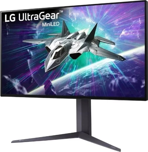 Monitor LG 27GR95UM, 27", Mini LED, Nano IPS, 4K, 1ms, 160Hz, HDR, e zezë