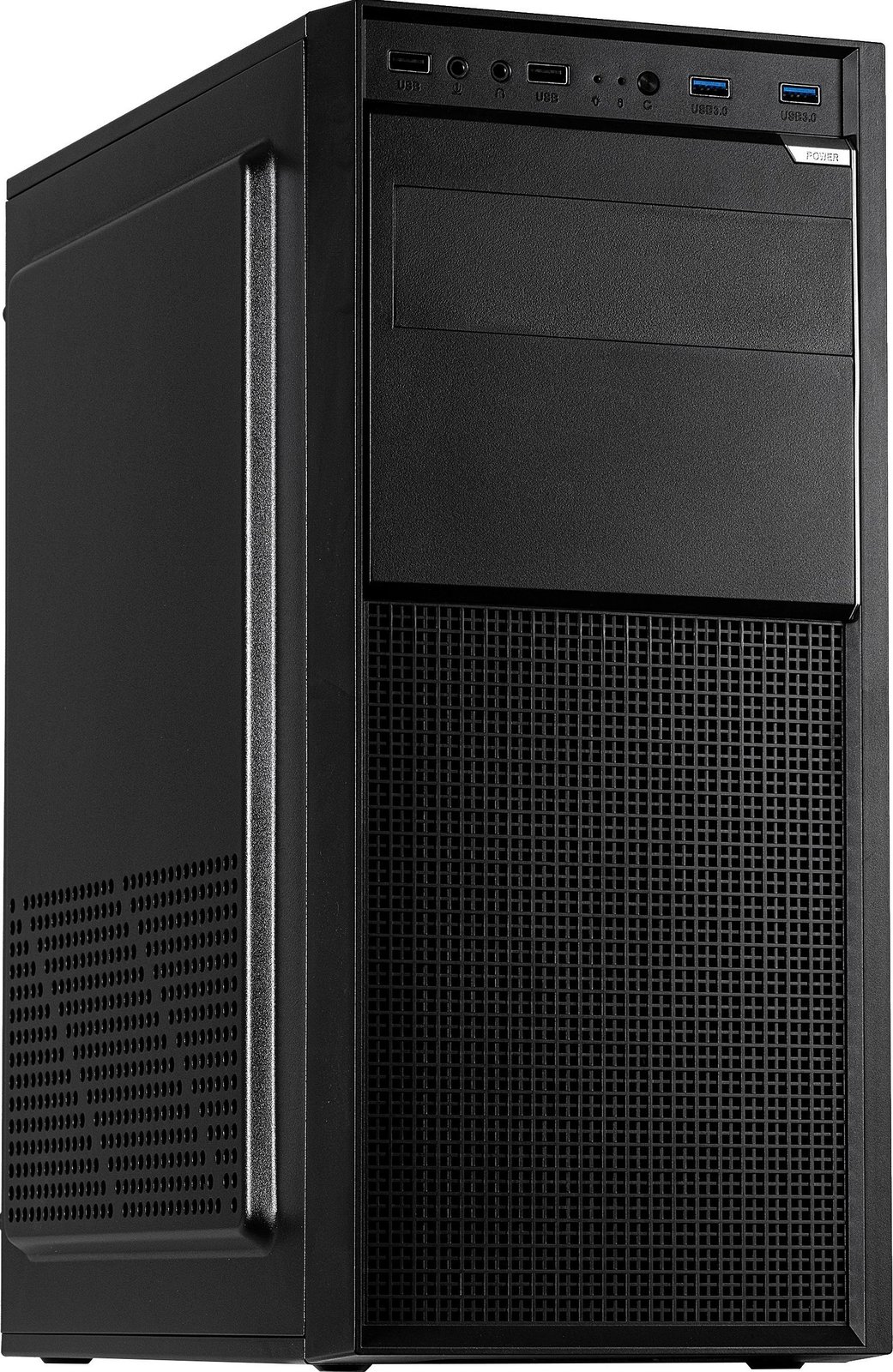 Kasë Inter-Tech A-301 Quad, Midi Tower, ATX/micro ATX/Mini-ITX, e zezë