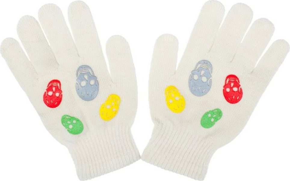 Doreza dimri për vajza, NEW BABY, të thurura, madhësia 122 (6-7 vjet), rreth 18 cm, bezhë