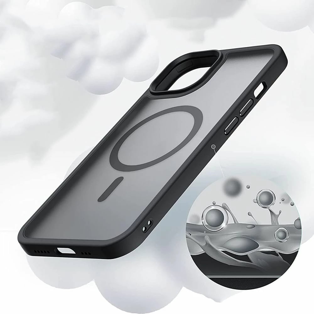 Mbështjellës Tech-Protect MagMat për iPhone 12 Pro Max, MagSafe, e zezë matte