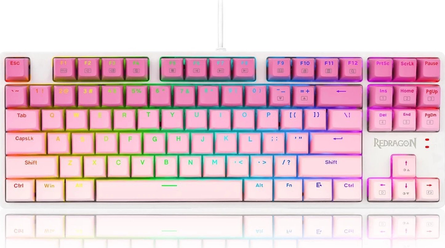 Tastierë mekanike Redragon K645W-GP-RGB, RGB, e bardhë