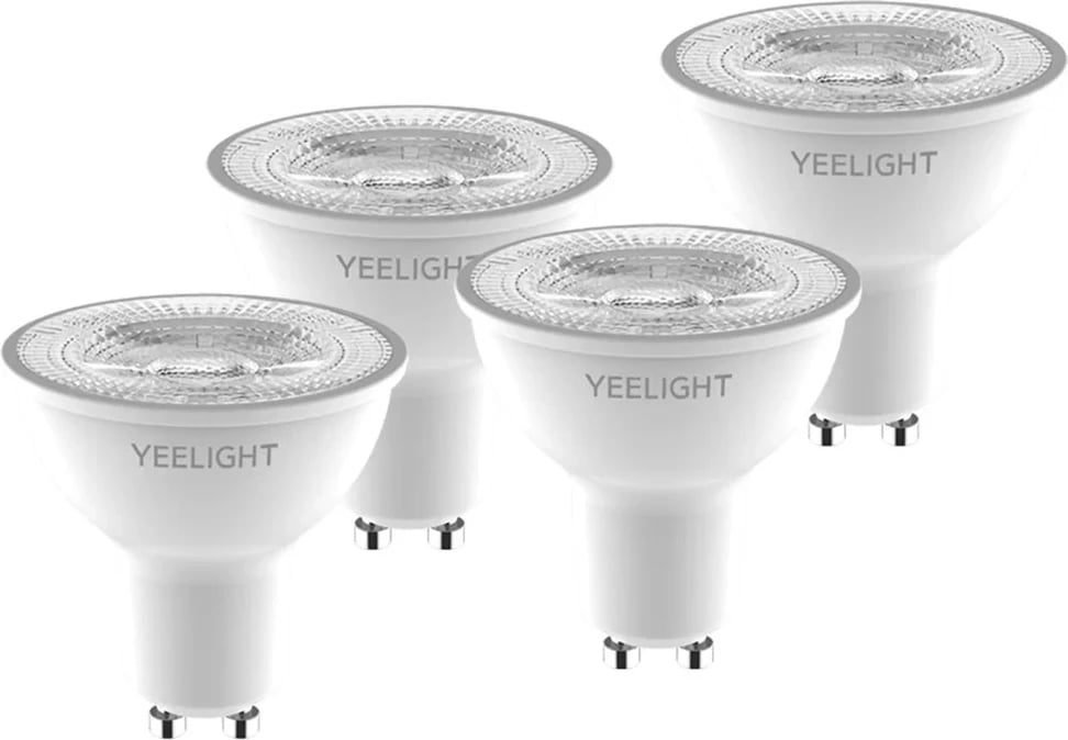 Llambë e mençur Yeelight YLDP004 W1 GU10 Wi-Fi, 4 copë