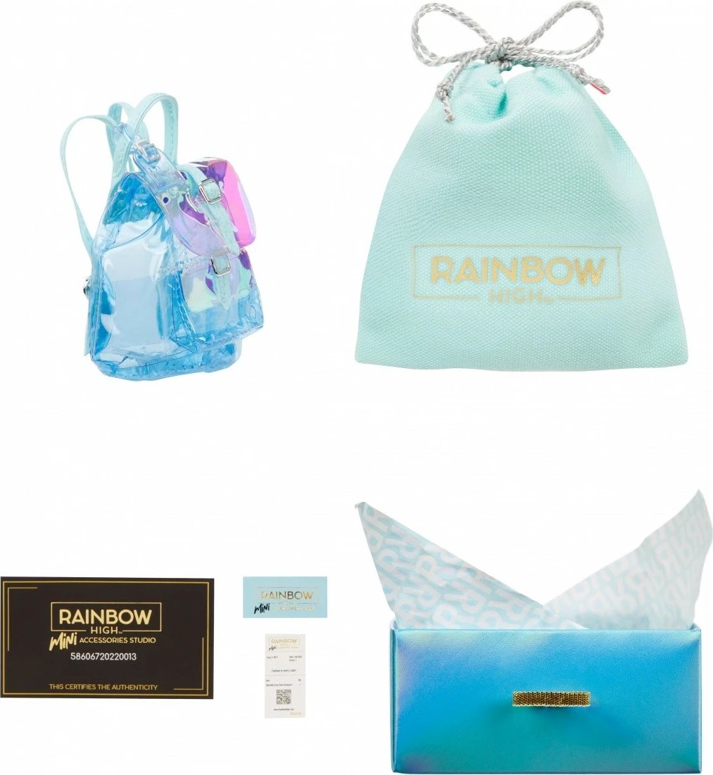 Set çanta aksesorësh Rainbow High Accessories Studio Series 1, për kukulla, Mix