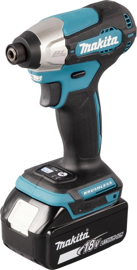 Çelës goditës Makita DTD157Z, brushless, 18V, 1/4", 3000 RPM, zi/gjelbër