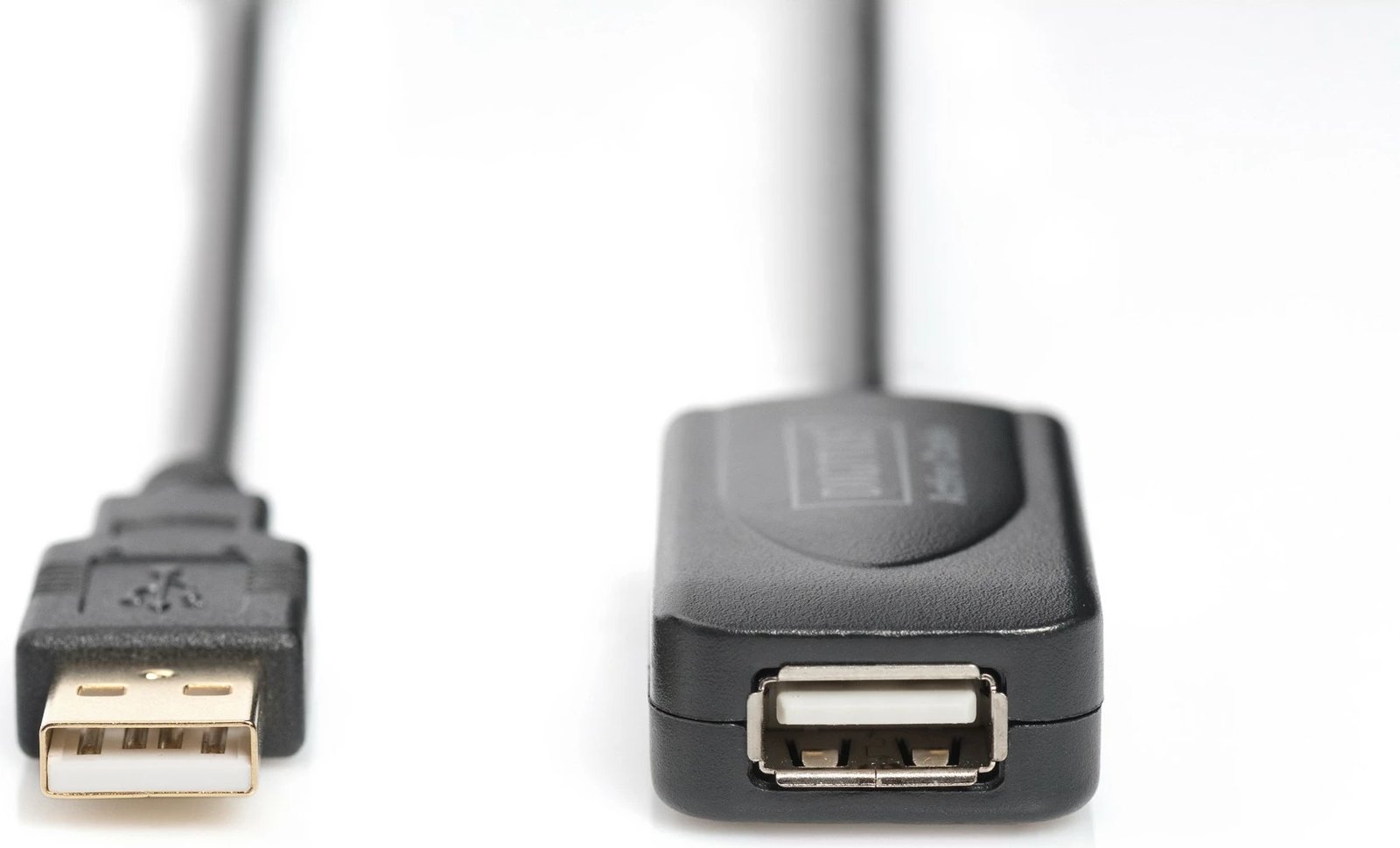 Kabëll zgjatues USB 2.0 Digitus, 5 m, USB A, USB A, Mashkull/Femër, Zi