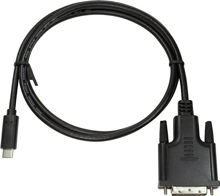 Kabllo USB-C në DVI LogiLink UA0332, 3m, e zezë
