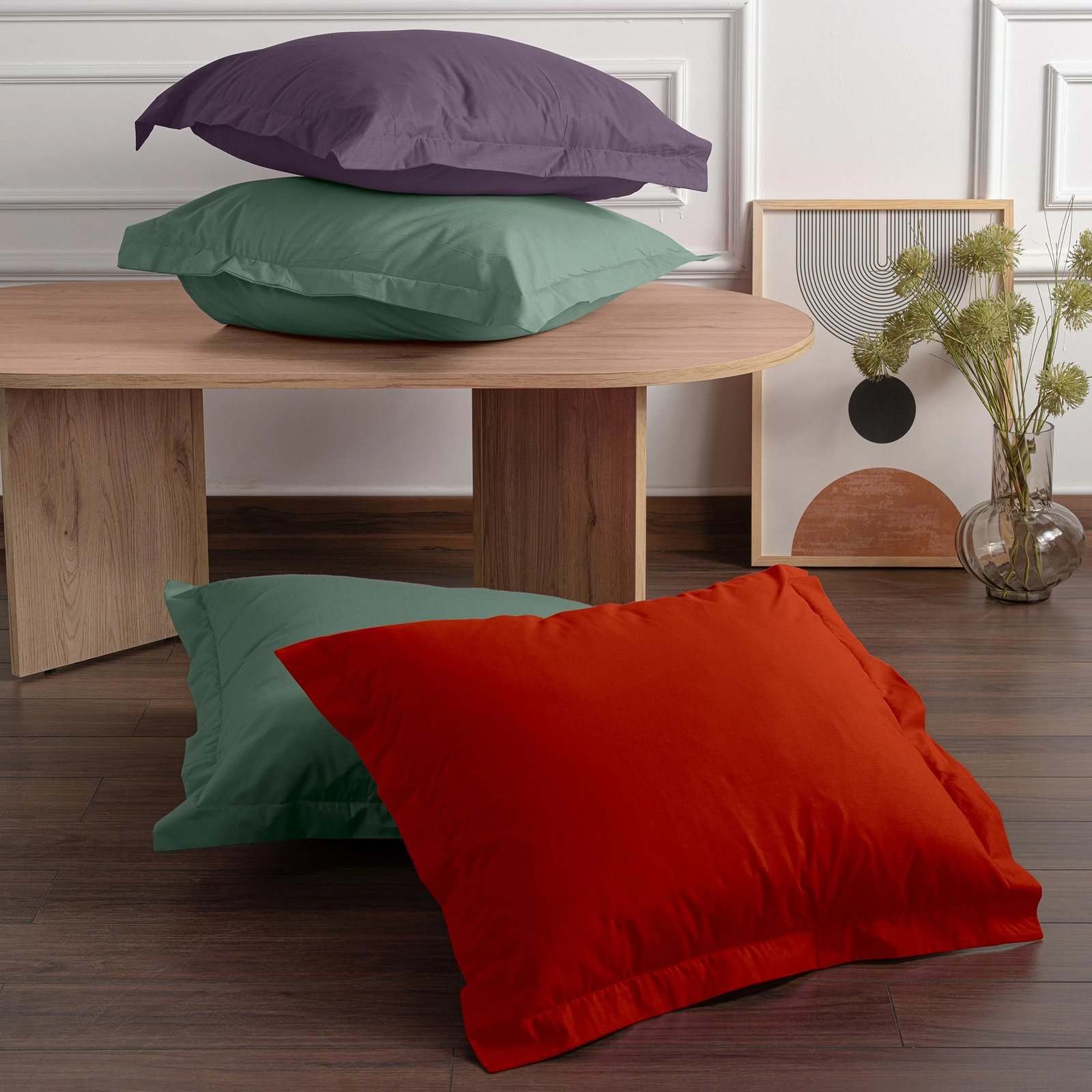 Set këllëfësh jastëku (2 copë), ngjyrë e gjelbër, L'essentiel, 60x60cm Set këllëfësh jastëku (2 copë), ngjyrë e gjelbër, L'essentiel, 60x60cm