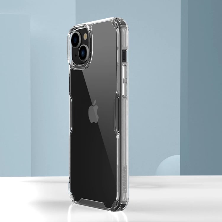 Mbështjellës Nillkin Nature Pro për iPhone 15, Transparent, i bardhë
