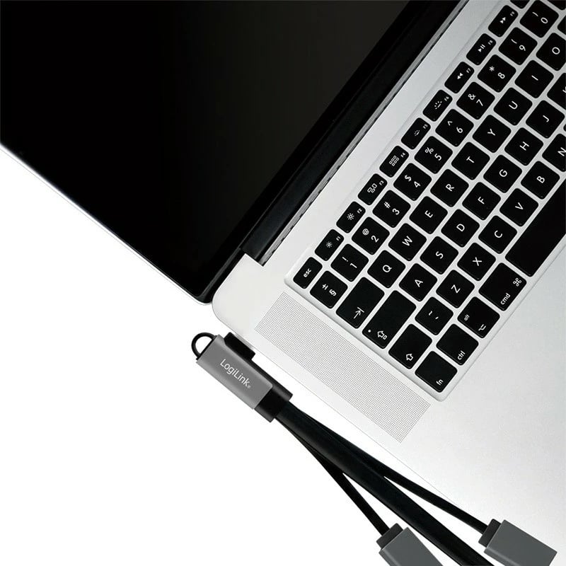 Hub USB LogiLink UA0361, 3x USB-A, USB-C, 0.15m, zi/gri
