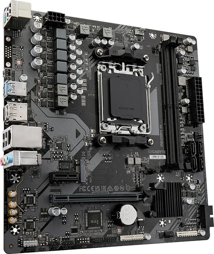 Pllakë amë Gigabyte A620M H, Socket AM5, DDR5, micro ATX