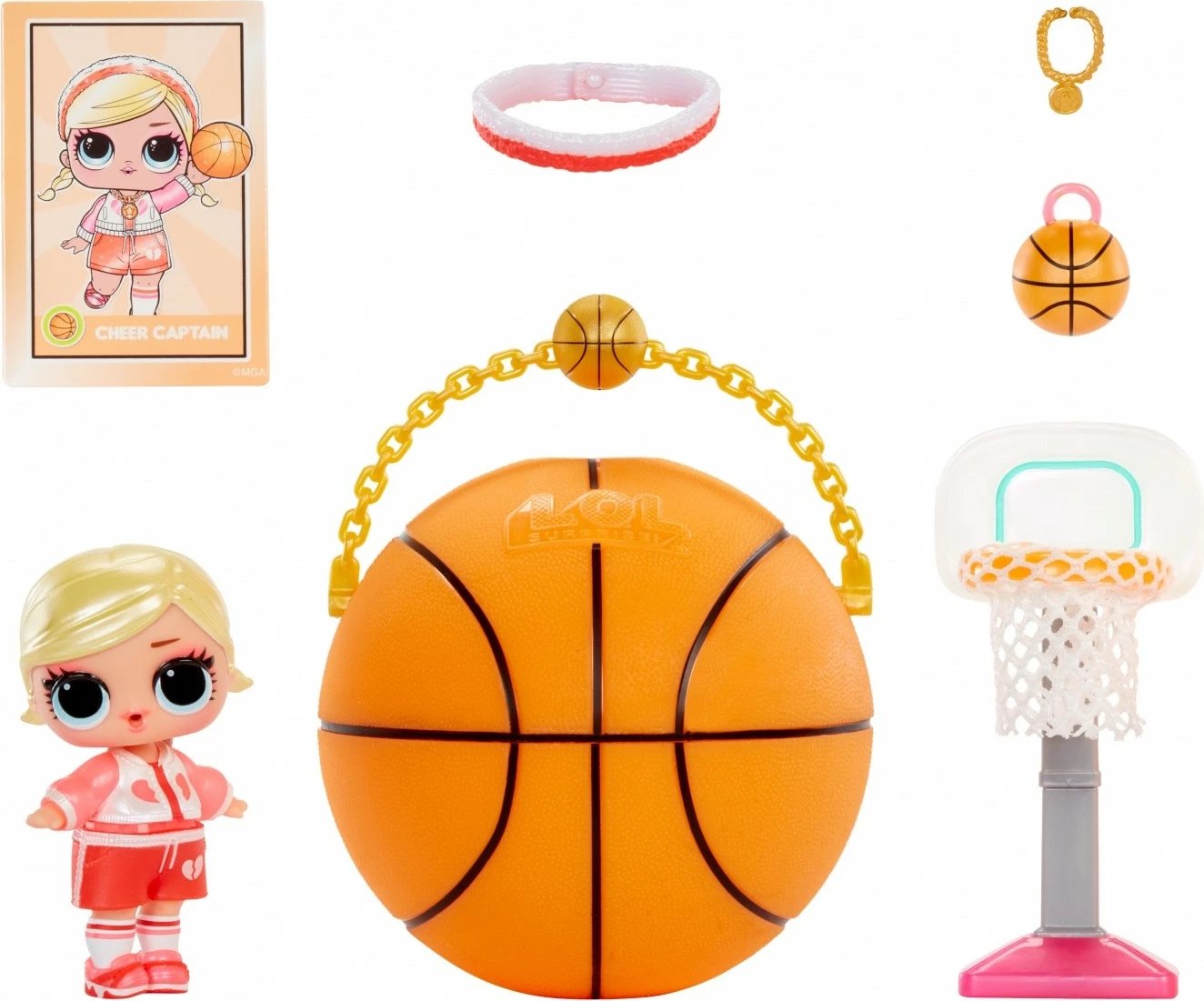 Set lodrash L.O.L. Surprise All Star Sports Vault, MGA, 12 copë, plastikë