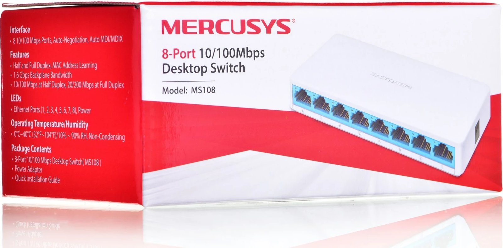 Zgjerues rrjeti Mercusys 8-Port, 10/100Mbps 