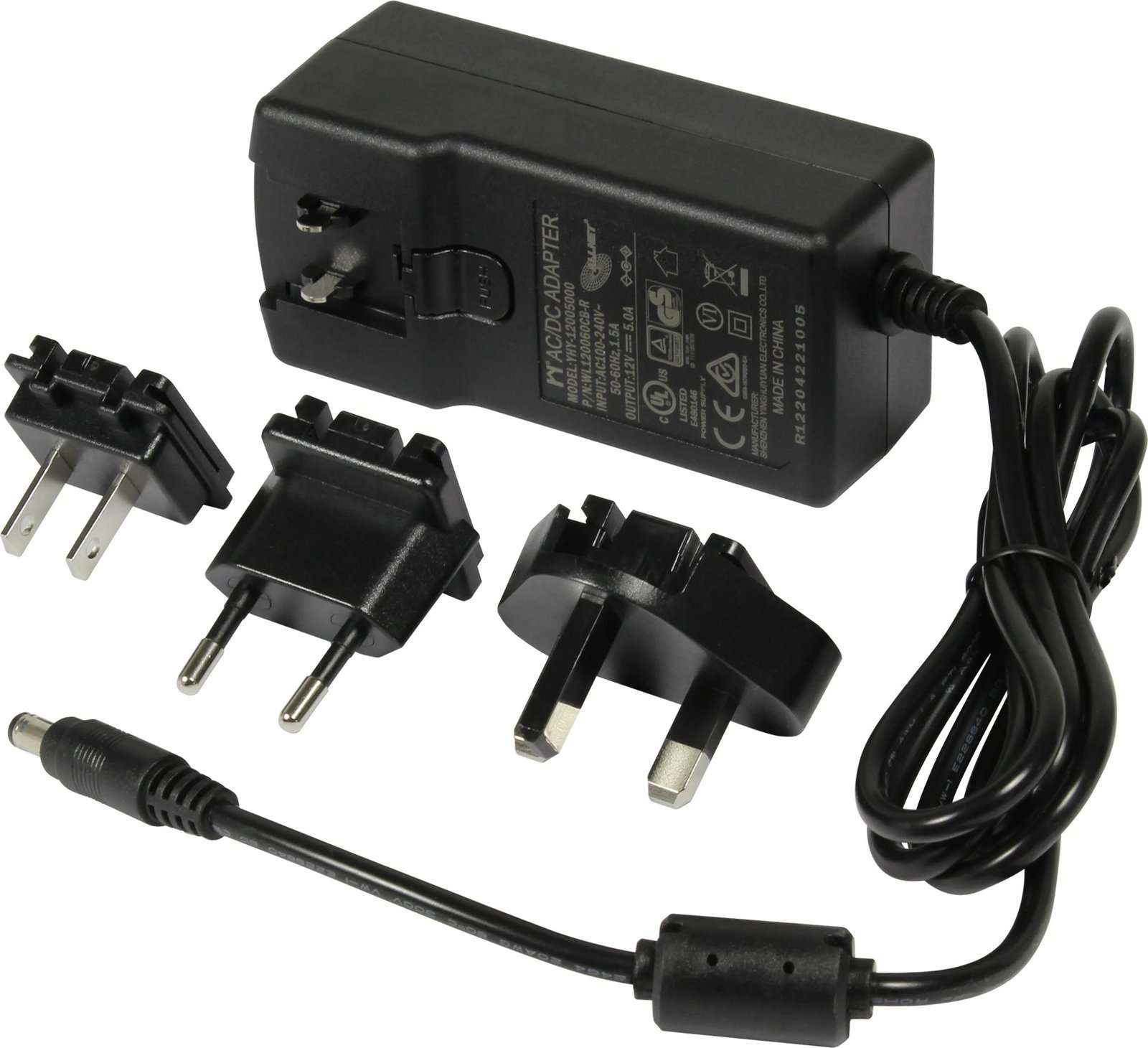 Adapter ALLNET 12V/5A, EU, US, UK, i zi