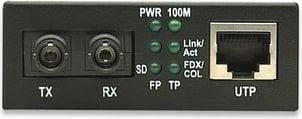 Konvertues media Intellinet 506519, 10/100Base-TX RJ45/1000Base-FX (MM ST), 2km, 1310nm, i zi