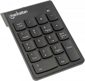 Tastierë numerike wireless Manhattan 178846, 18 taste, e zezë