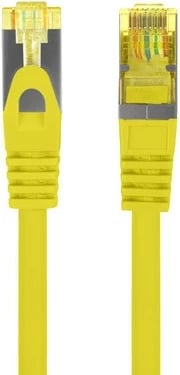 Kabllo rrjeti Lanberg Patchcord Cat.6a S/FTP LSZH, 0.25m, e verdhë