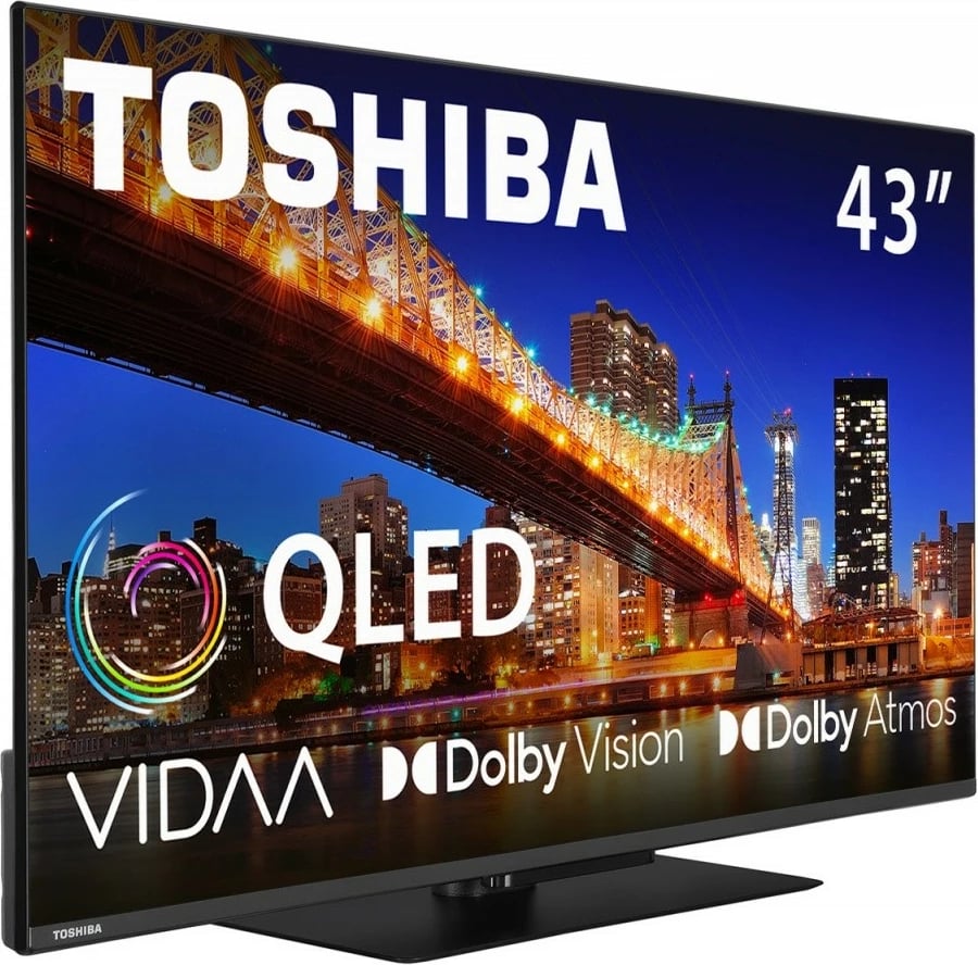 Televizor QLED Toshiba 43QV3F63DG, 43 inç, Ultra HD/4K, Smart TV, i zi