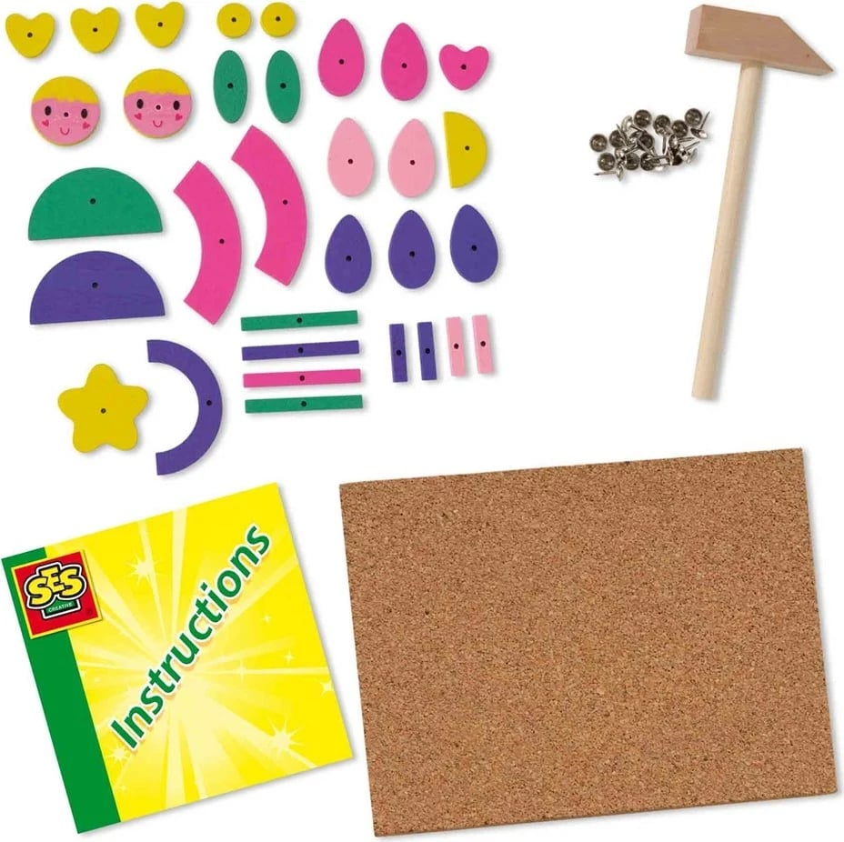 Set kreativ SES Creative Hammer tic trendy, për fëmijë, shumëngjyrësh