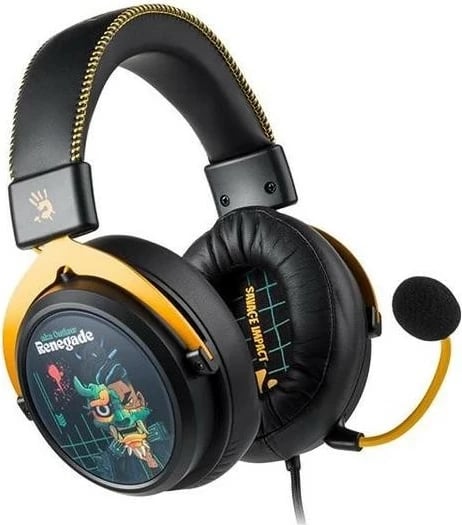 Kufje A4Tech Bloody M595, USB, 7.1 virtual, mikrofon AI-ENC, të zeza