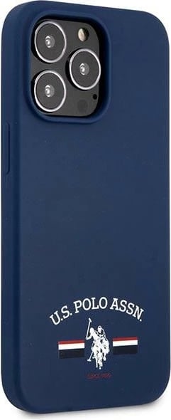 Mbështjellës U.S. Polo Assn. USHCP13XSFGV për iPhone 13 Pro Max 6.7", silikon, blu
