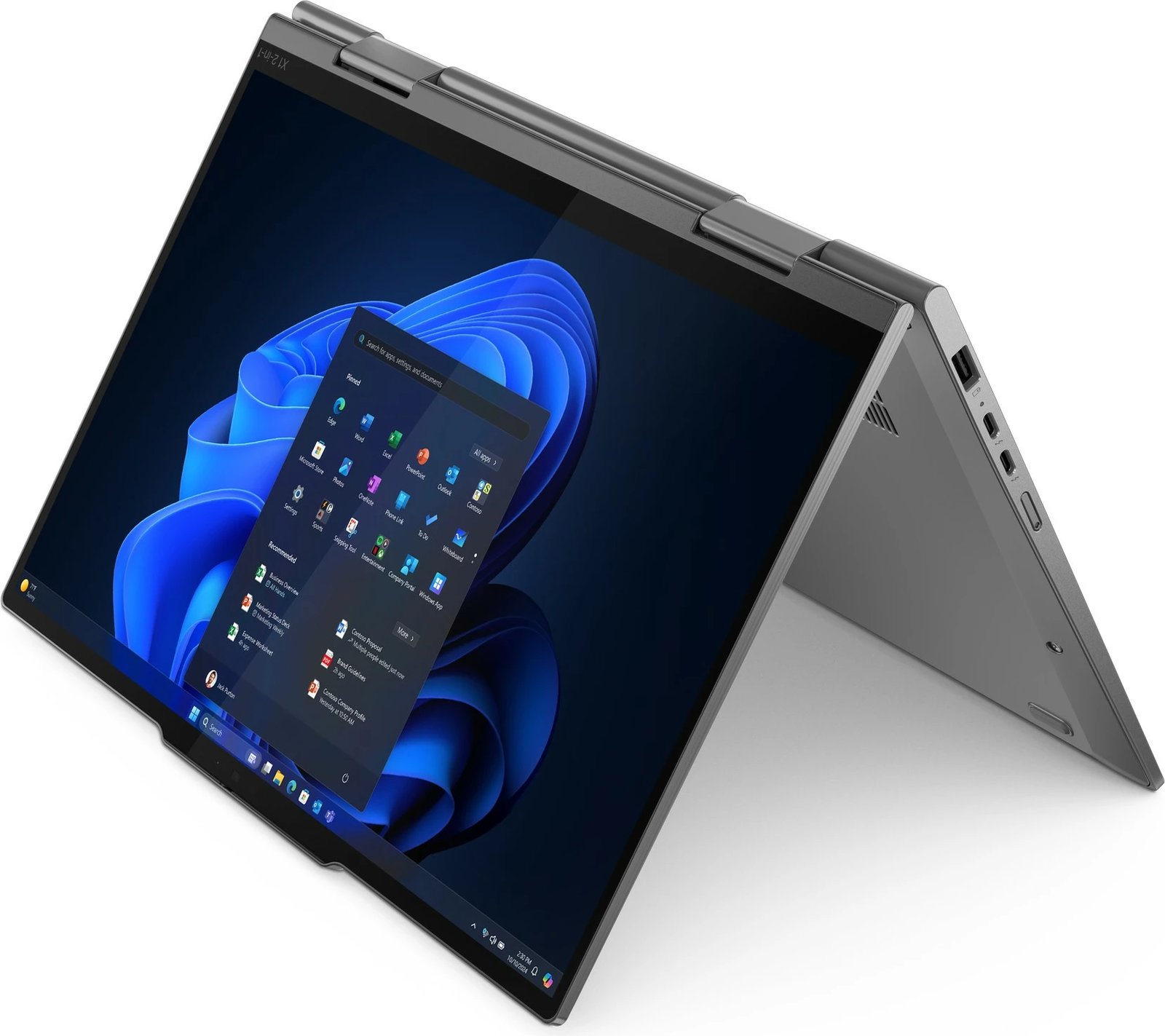 Kompjuter Lenovo X1 2in1 G10, Ultra7 258V, 32GB RAM, 1TB SSD, 14" 2.8K, 5G, Gri