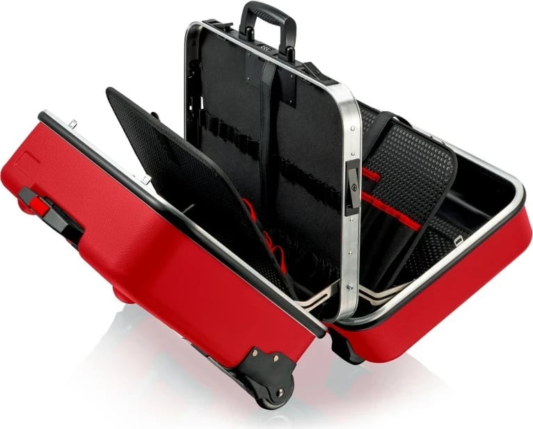 Kasë për vegla KNIPEX BIG TWIN MOVE RED, bosh, e kuqe