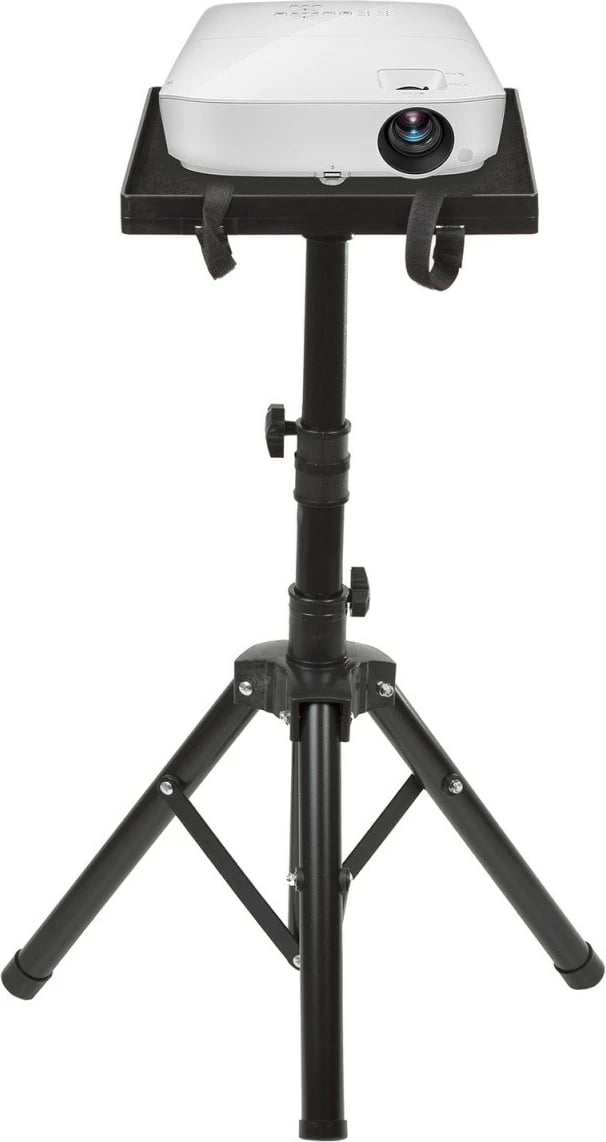 Qëndrim portativ për projektor Maclean MC-920, i rregullueshëm, 1.2m, i zi