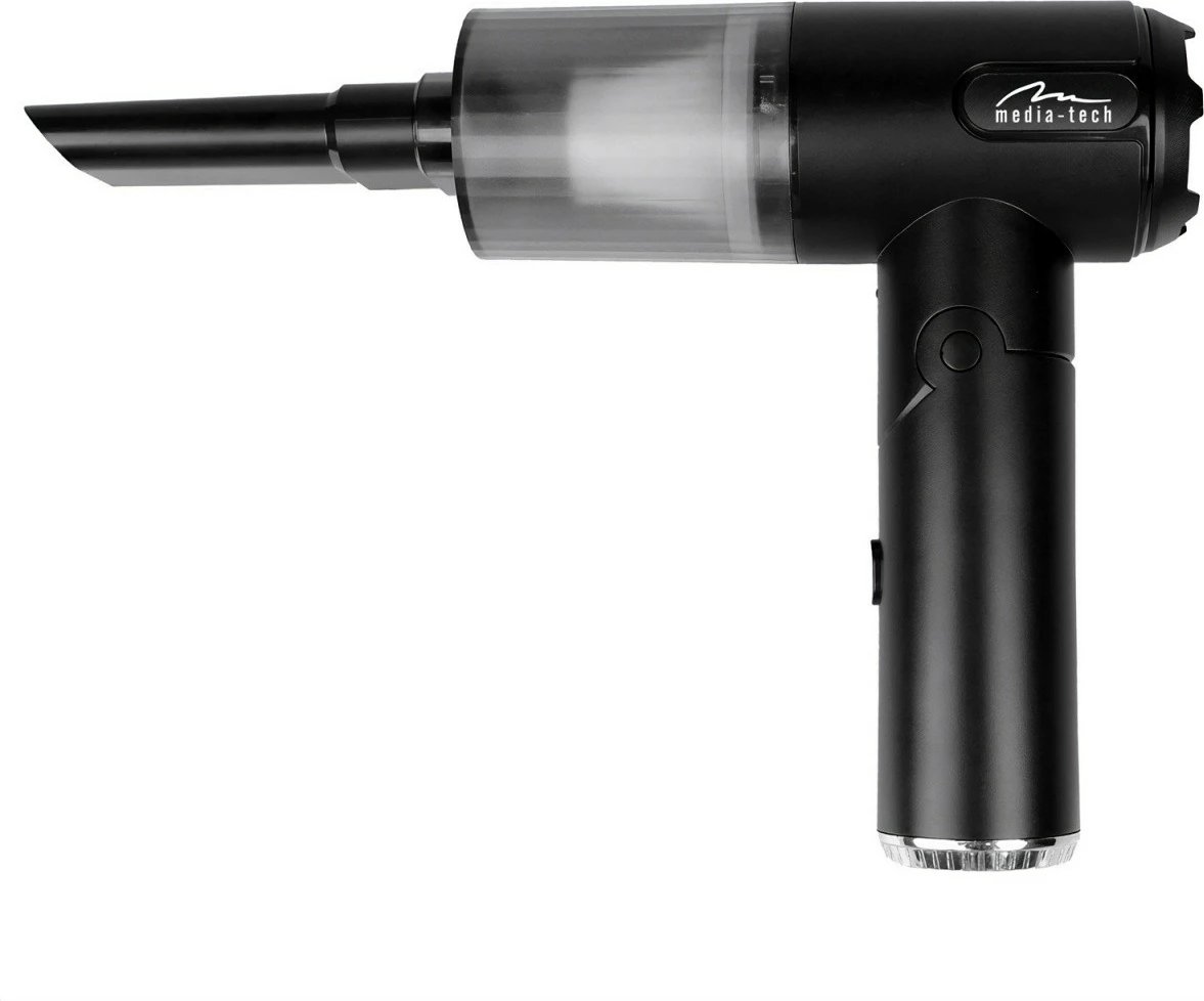 Fryrës/aspirator dore 2‑në‑1 Media‑Tech MT6538 65W 6800Pa 30 m/s LED bateri USB‑C, i zi, set me aksesorë