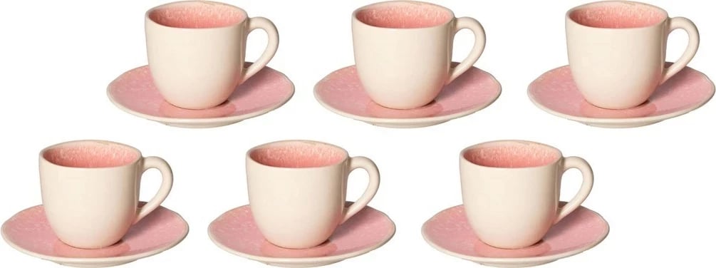 Set filxhanë espresso Rose&Tulipani Concerto Fuse, 90 ml, Rozë