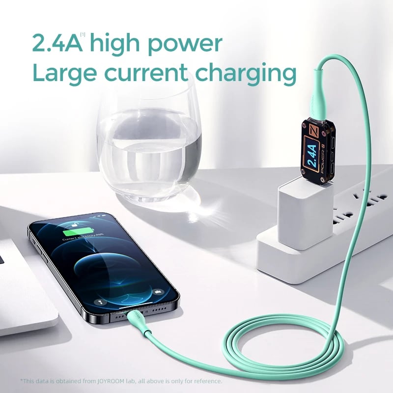 Kabllo për të dhëna dhe karikim Joyroom S-2030M8, USB-A në Lightning, 2m, e gjelbër