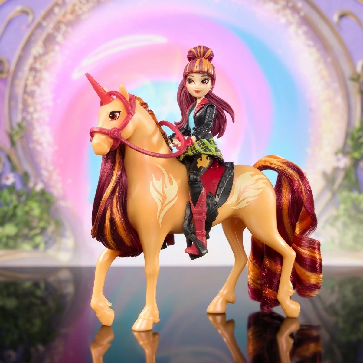 Set figurina Unicorn Academy Spin Master 6071175, Ava dhe Leaf, 11 cm + 13 cm, për vajza