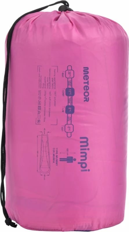 Thes gjumi Meteor për fëmijë, vjollcë dhe rozë