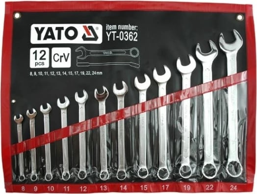 Çelësa kombinim Yato YT-0362, 12 copë