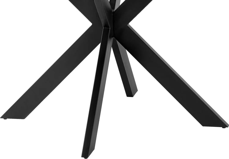 Tavolinë kuzhine Jeston MDF këmbë metalike ngjyrë arre e zezë D120x75cm