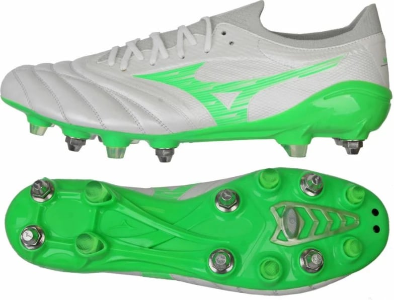 Çizme futbolli Mizuno për meshkuj, të bardha