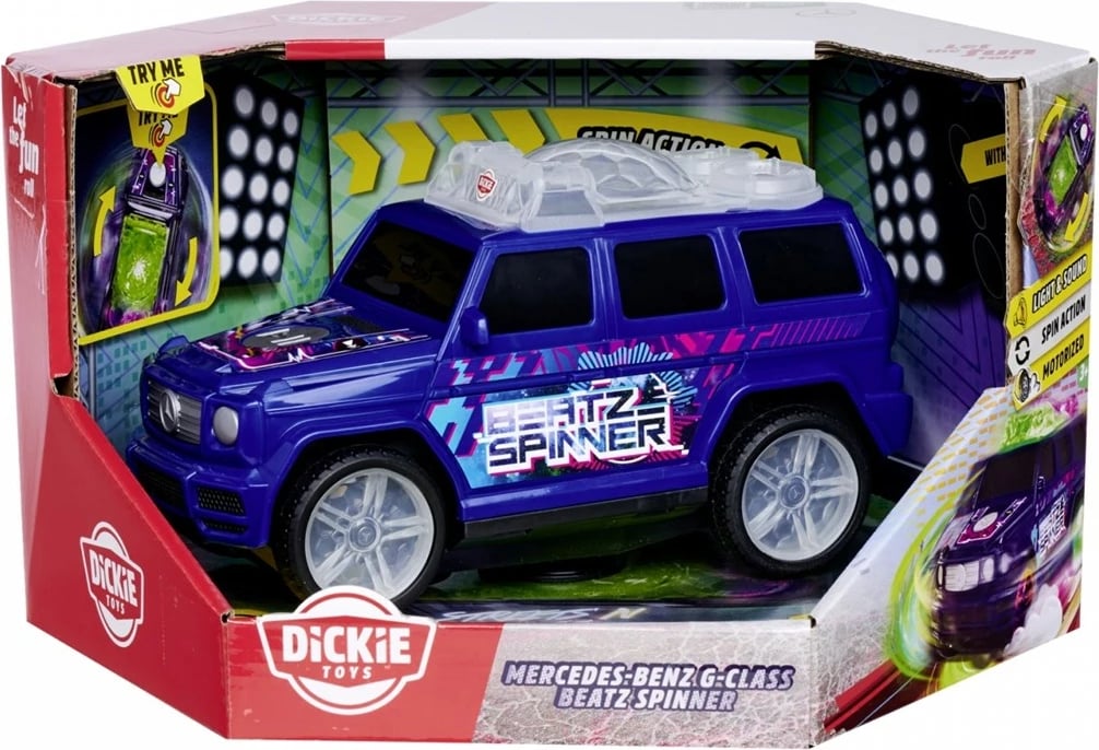 Makina lodër Dickie Mercedes-Benz G-Class Beat Spinner, Blu
