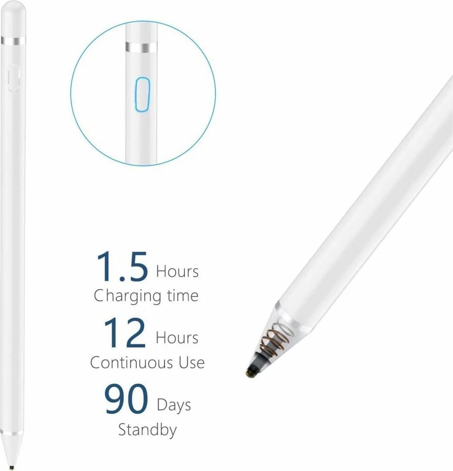Stilolaps aktiv Tech-Protect Active Stylus, me LED, për tablet, rozë