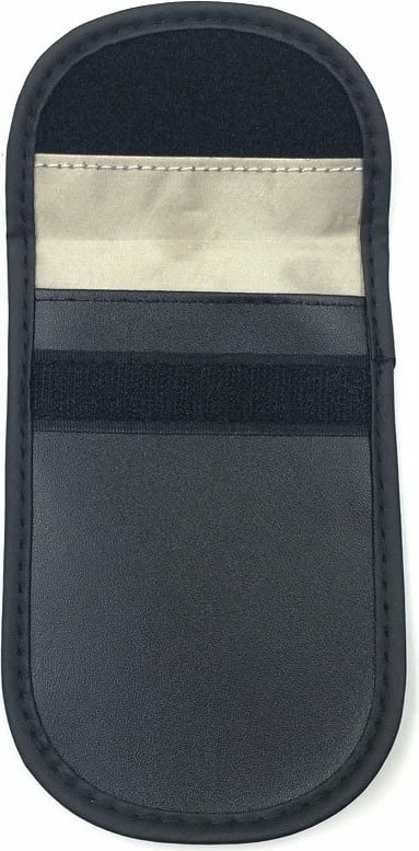 Mbështjellës kundër vjedhjes për çelësa makine Hurtel, Faraday Box, 14x10cm, i zi