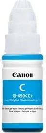 bojë rimbushëse printeri, Canon GI-490 GI490 (0664C001), 66–75 ml origjinale, cian