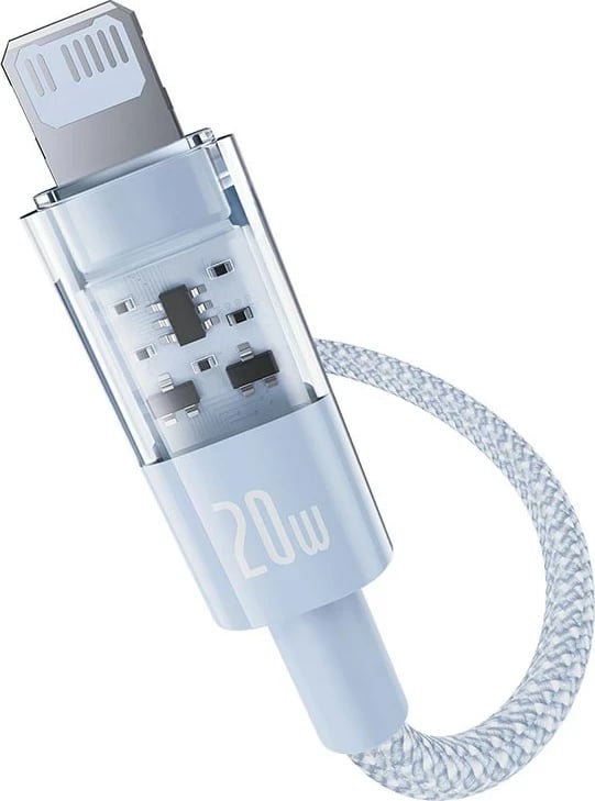 Kabllo Baseus Gem USB-C në iP, 1 m, 20 W, Blu