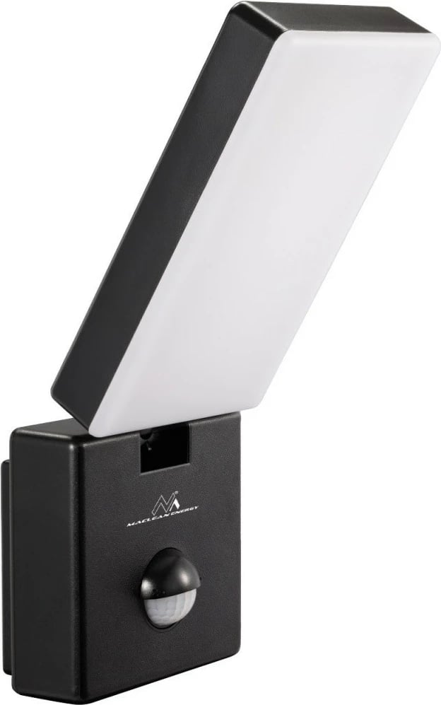 Lampë LED me sensor lëvizjeje, Maclean MCE516 B, 10W 800lm 4000K, IP65, e zezë